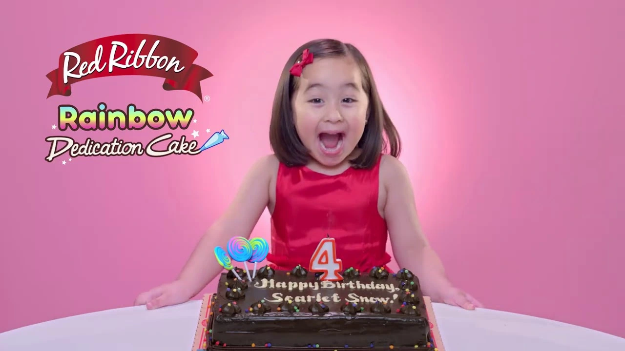 Red Ribbon Rainbow Dedication Cake "Chow" 15s TVC 2019